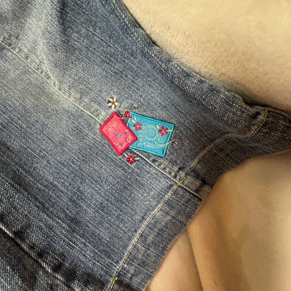 Levi's vintage Classic Blue Denim Jean shorts/capri - Picture 3 of 7